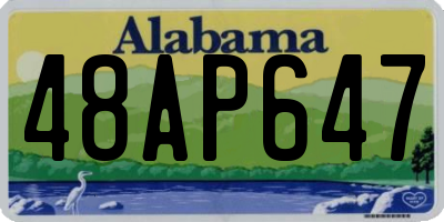 AL license plate 48AP647