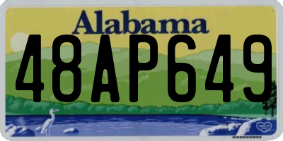 AL license plate 48AP649