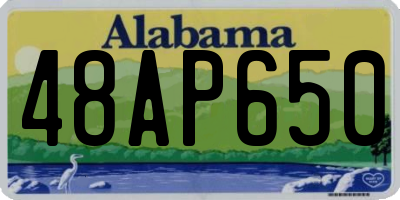 AL license plate 48AP650