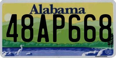 AL license plate 48AP668