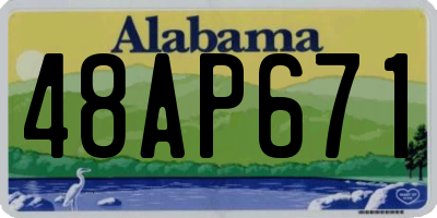 AL license plate 48AP671