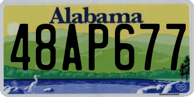 AL license plate 48AP677