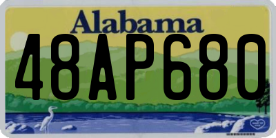 AL license plate 48AP680