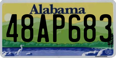 AL license plate 48AP683