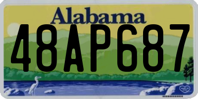 AL license plate 48AP687