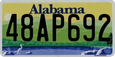 AL license plate 48AP692
