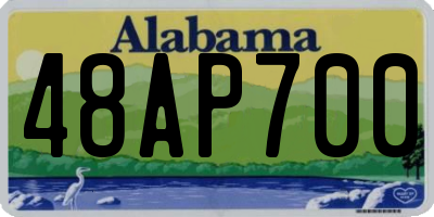 AL license plate 48AP700
