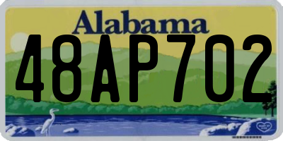 AL license plate 48AP702