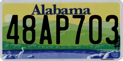 AL license plate 48AP703