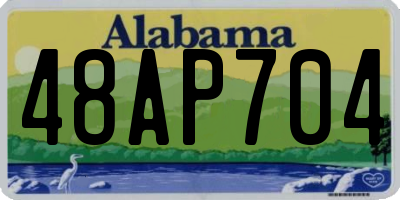 AL license plate 48AP704