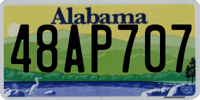 AL license plate 48AP707