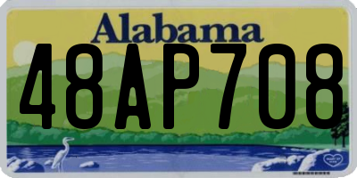 AL license plate 48AP708