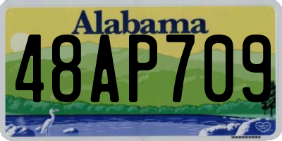 AL license plate 48AP709