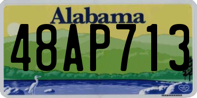 AL license plate 48AP713