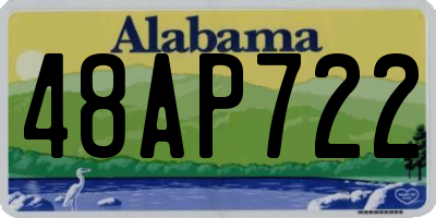 AL license plate 48AP722