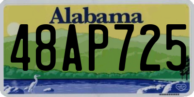 AL license plate 48AP725