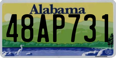 AL license plate 48AP731