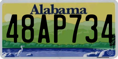 AL license plate 48AP734