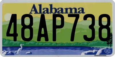 AL license plate 48AP738