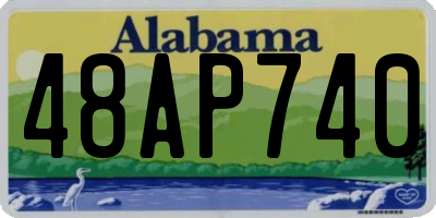 AL license plate 48AP740