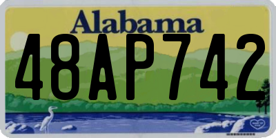 AL license plate 48AP742