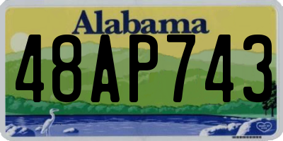 AL license plate 48AP743