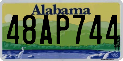 AL license plate 48AP744