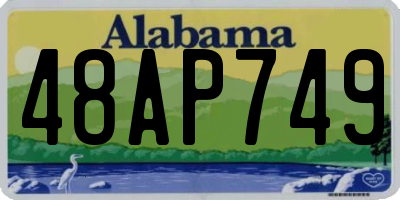 AL license plate 48AP749