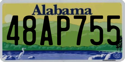 AL license plate 48AP755