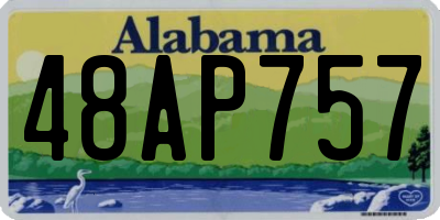 AL license plate 48AP757