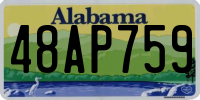 AL license plate 48AP759