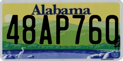 AL license plate 48AP760