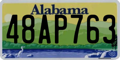 AL license plate 48AP763
