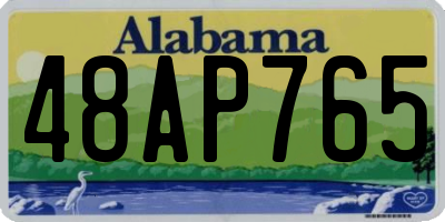AL license plate 48AP765