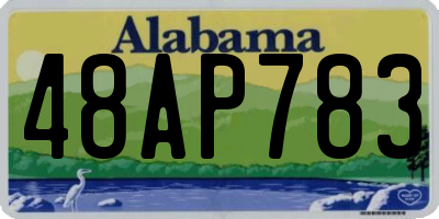 AL license plate 48AP783