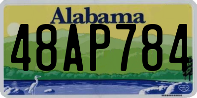 AL license plate 48AP784