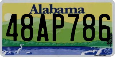 AL license plate 48AP786