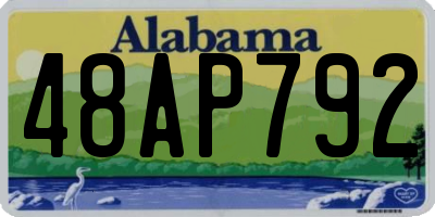AL license plate 48AP792