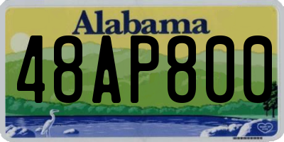 AL license plate 48AP800