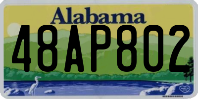 AL license plate 48AP802