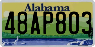 AL license plate 48AP803