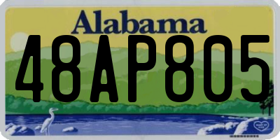 AL license plate 48AP805