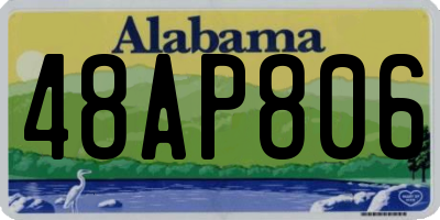 AL license plate 48AP806