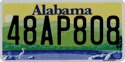 AL license plate 48AP808
