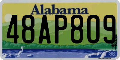 AL license plate 48AP809