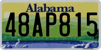 AL license plate 48AP815