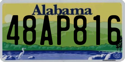 AL license plate 48AP816