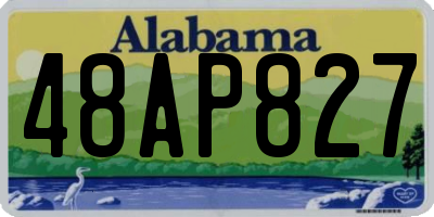 AL license plate 48AP827