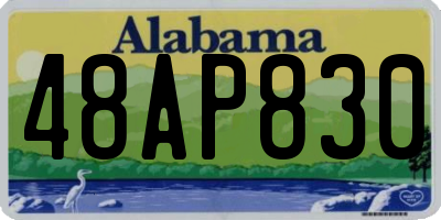 AL license plate 48AP830