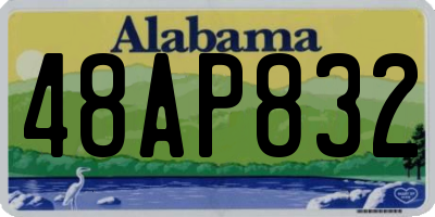 AL license plate 48AP832